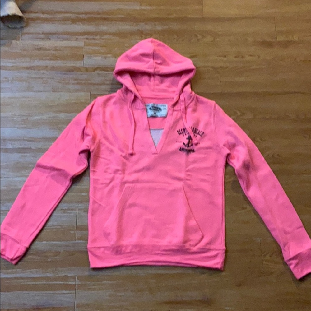 Hot pink sweatshirt; size med - runs small